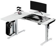 Biurko gamingowe WINGER białe ULTRADESK