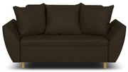 Sofa kanapa 2 os z funkcją spania ALI Ciemny brąz