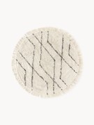 Okrągły ręcznie tuftowany dywan z bawełny Bina