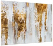 Obraz - Abstrakcja ze zotym (70x50 cm)