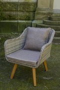 Stylowy fotel ogrodowy z technorattanu LARGO