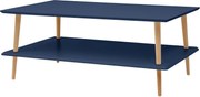 Ława KORO LOW 110x70 granatowa z półką RAGABA