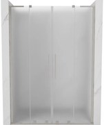 Mexen Velar L Duo drzwi prysznicowe rozsuwane 140 cm, szron, nikiel szczotkowany - 871-140-003-32-97