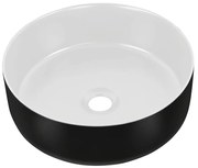 COMAD UM-6259 SIMPLE 8. - Umywalka na blat SIMPLE pr. 36 cm biała/czarna