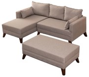 Narożna sofa rozkładana Bella Corner Left 2 Cream