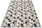 Ciemnoszary młodzieżowy dywan w trójkąty P7-T52