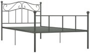 Szare metalowe łóżko 100x200 cm R2-N39