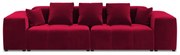 Czerwona aksamitna sofa 320 cm Rome Velvet – Cosmopolitan Design