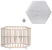 Kojec dla dzieci z litego drewna bukowego 119x104 cm – Roba