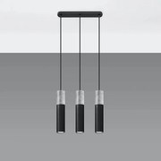 Lampa wisząca BORGIO 3L czarna