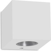 Aluminiowy kinkiet BRICK w nowoczesnym stylu - Szeroko?? 6,5 x wys. 7,2 cm - bia?y - LED SMD 3W - 3K - 110° - IP20