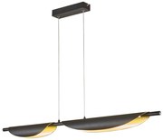 Czarna lampa wisząca LED ze ściemniaczem i metalowym kloszem Skal – Fischer &amp; Honsel