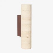 Kinkiet Davise Z Trawertynu I Drewna ↑32 Cm - Sklum