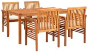 5-częściowu zestaw jadalniany do ogrodu Dąb H9-T00