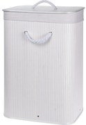 Bambusowy kosz na pranie z pokrywą NATURAL, 60 l