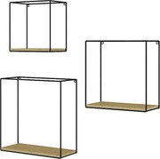 Półka ścienna złoty dąb energetyczny 32x12x32 hilde