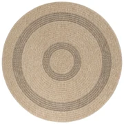 Czarno-beżowy okrągły dywan odpowiedni na zewnątrz ø 160 cm Comilla – Ayyildiz Carpets
