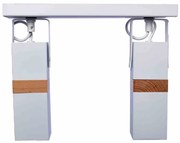 Lampa sufitowa biała, podwójna, kierunkowa VIDAR WHITE 2xGU10