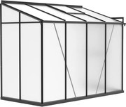 Szklarnia do ściany 195 x 122 x 249 cm, czarna
