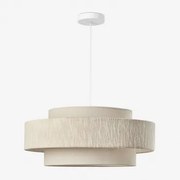 Lampa Sufitowa Wisząca Lumira Gardenia Biel - Nature & Ø55 Cm - Sklum