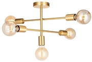 Endon 98786 - Żyrandol na pręcie SOHAN 5xE27/10W/230V mosiądz