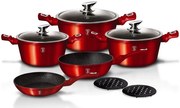 10 elementowy zestaw czerwonych garnków G6-R41