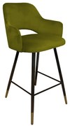 Hoker niski NAPO BL VELVET GOLD oliwkowy ATOS