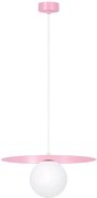 Różowa lampa wisząca pojedyncza kapelusz A680 G2-C38