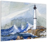 Obraz malowania latarni morskiej (70x50 cm)