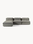 Sofa modułowa z pufem Felix (lewa/prawa)