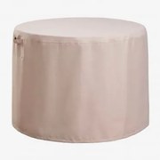 Pokrowiec Ochronny Na Okrągły Stół Ogrodowy Otley Kremowa Tapioca & Ø130 Cm - Sklum