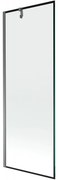 Mexen Next parawan nawannowy 1-skrzydłowy 70 x 150 cm, czarna ramka, gun metal - 895-070-000-00-70-95