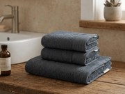Ręcznik CLYR 50x100 cm ciemnoszary, 100% bawełna