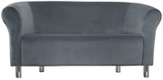 Sofa Milo BL14 szary nogi chrom