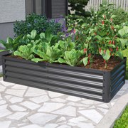 PRIMEYARD 150 x 75 x 35 cm Grządka podwyższona, stal, antracyt - (GFPV00812)