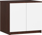 Nadstawka na szafę AKORD S60 Wenge 60 cm 2 drzwi kolor Biały mat 2 półki 60x51x55 cm