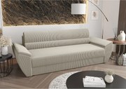BEDANTE SOFA REBI BIS z funkcją spania POSO 100 beżowy z pojemnikiem na pościel, sofa do salonu, kanapa, sofa rozkładana, sofa z pojemnikiem, wersalka