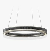 Black Ring 80 - czarny okrągły żyrandol, lampa wisząca ring LED