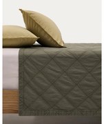 Zielona bawełniana narzuta pikowana 240x260 cm Serla – Kave Home