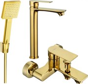 Mexen Royo R45 zestaw wannowy, złoty - 72213R45-50