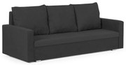 Kanapa sofa 3 os z funkcją spania DELTA Czarny