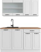 Zabudowa kuchenna biały dom wiejski/biały 140x60x81.6 r-line