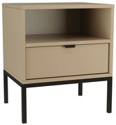 Szafka nocna nowoczesna z szufladą cappuccino N0-B62