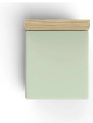 Jasnozielone bawełniane prześcieradło z gumką 140x200 cm – Mijolnir