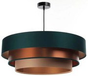 Lampa wisząca TRINITI 1xE27/60W/230V zielono-miedziana