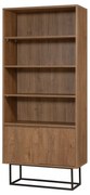 Biblioteczka Rea Black and Walnut