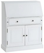 Sekretarzyk – Sosna i MDF – Kolor biały - CLEORE