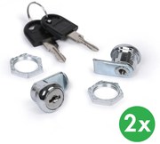 Zamki do skrzynek aluminiowych, 2 szt.
