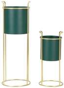 Metalowe osłonki na doniczki zestaw 2 szt. ø 24 cm Grent Slim – Mauro Ferretti