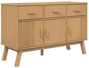 Długa brązowa komoda z drewna sosnowego A6-L61